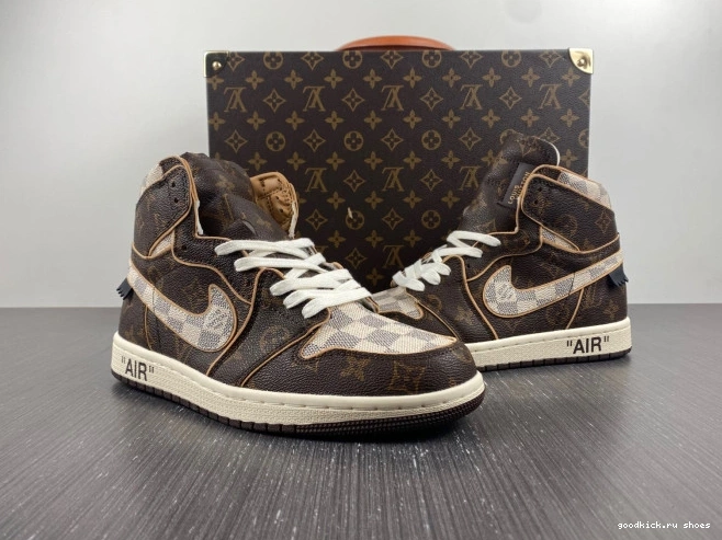 LV x Air OFF-WHITE Jordan 1 0818